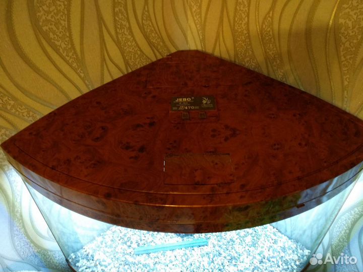 Аквариум угловой jebo R470, 186 литров