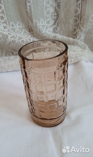 Ваза синее стекло