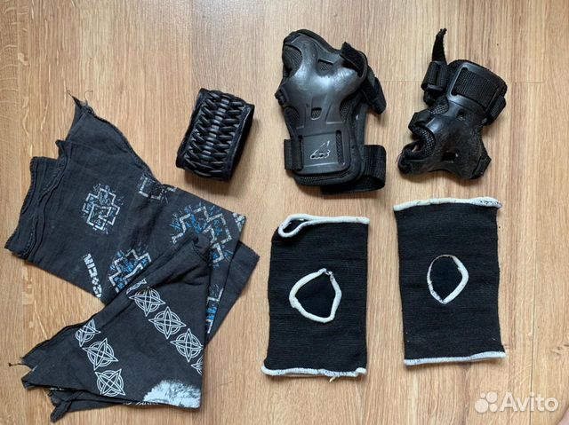 Защита на локти и кисти напульсник бандана