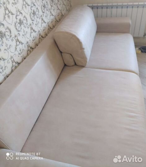 Диван-кровать из замши