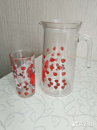 Кувшин для напитков со стаканом
