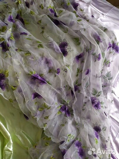 Комплект шторы и тюль бу