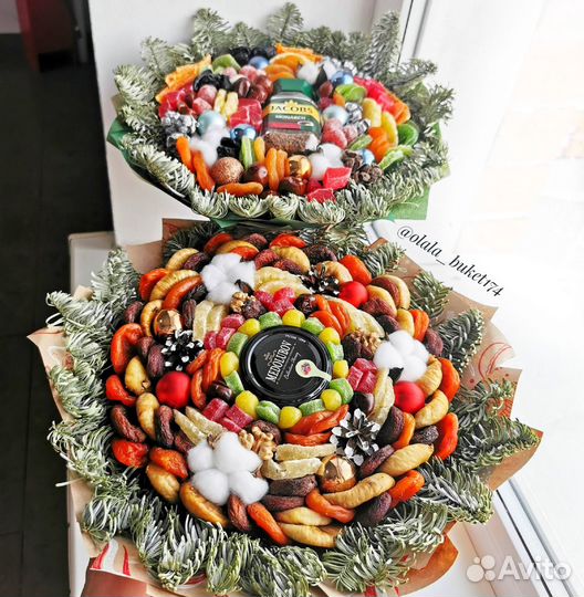 Съедобные букеты из сухофруктов
