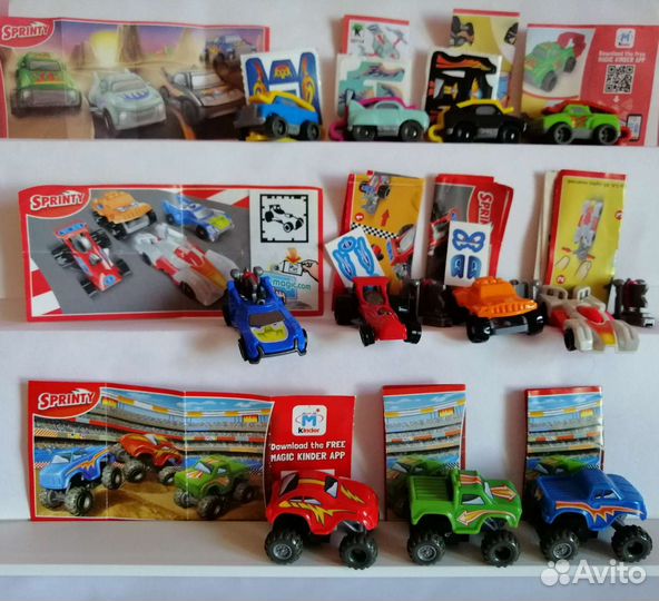 Киндер-сюрприз. машинки серии. модель такси и др