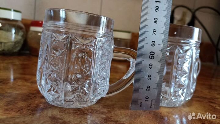 Кружки хрустальные