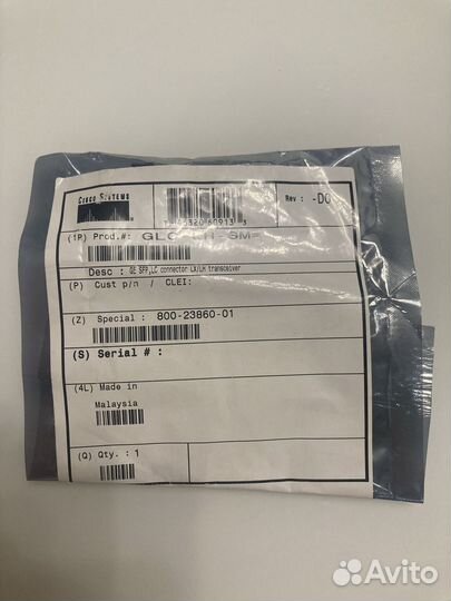 Модуль оптический SFP Cisco GLC-LH-SM