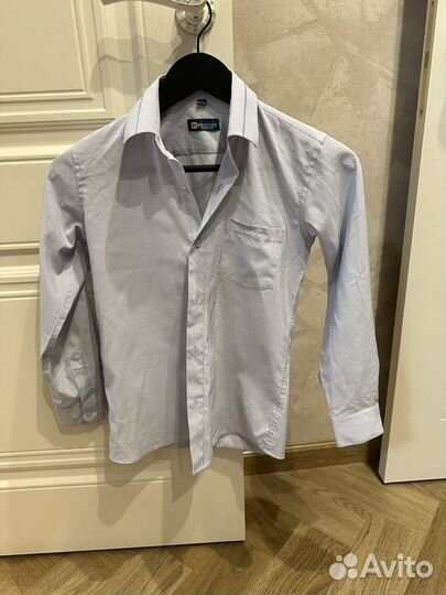 Школьная рубашка на мальчика. 140