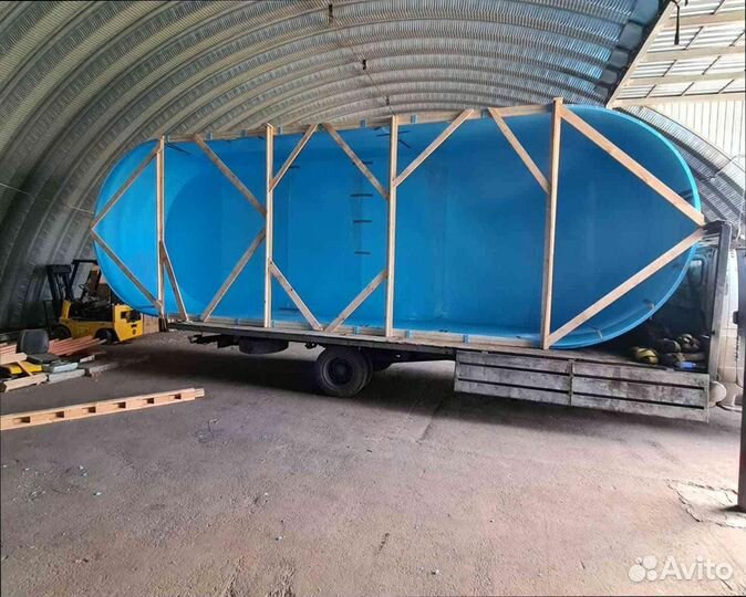 Овальный бассейн из полипропилена от производителя