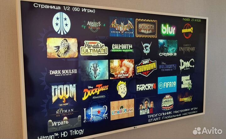 Sony PS3 SuperSlim 500gb 60 игр 2 джоя