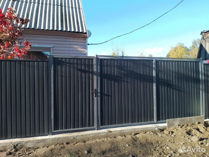 Ленточный фундамент под забор
