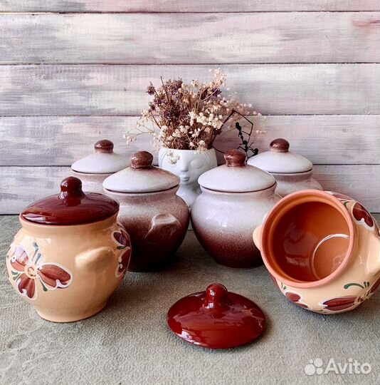 Горшочки для запекания 0,5л, 2л, для духовки