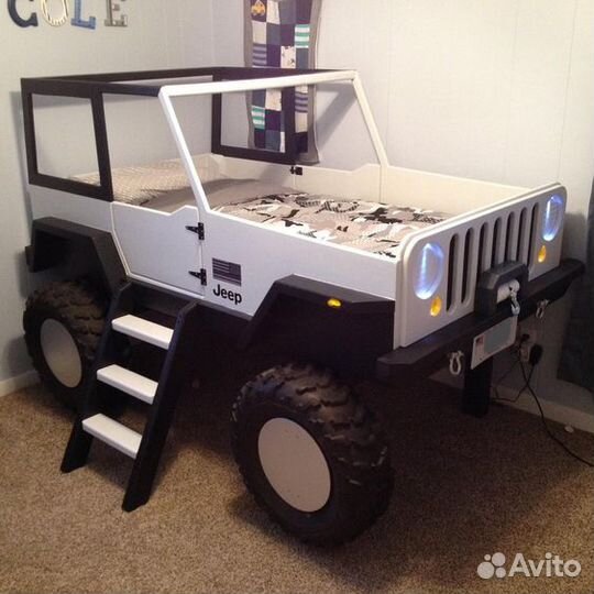Детские кроватки трактор, автобус, грузовик