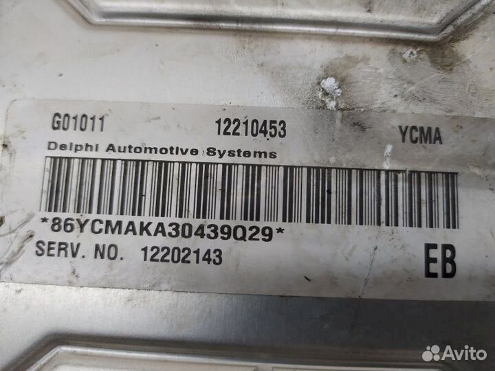 Блок управления двигателя 12210453 Opel Vectra C