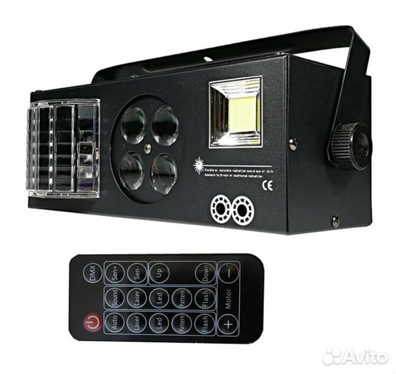 Лазер Лучи Узоры Строб Световой прибор 4 в 1