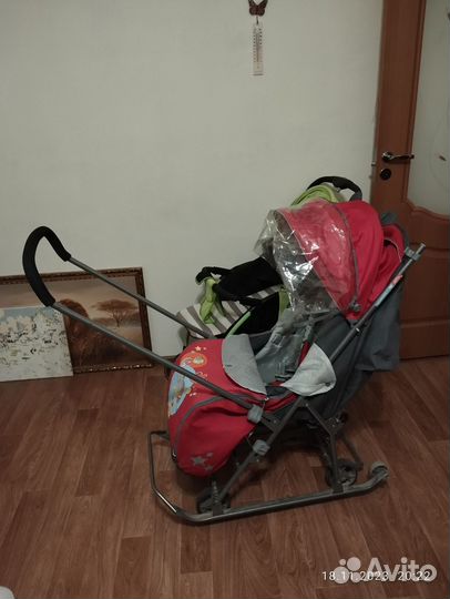Коляска санки