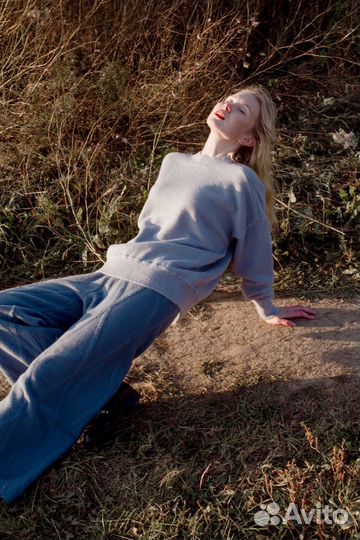 Джемпер one-size голубой