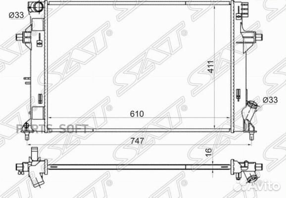 Радиатор охлаждения Хендай Элантра 16