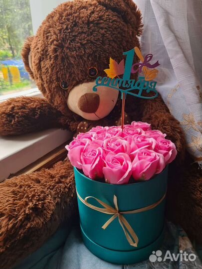 Букет из мыльных роз