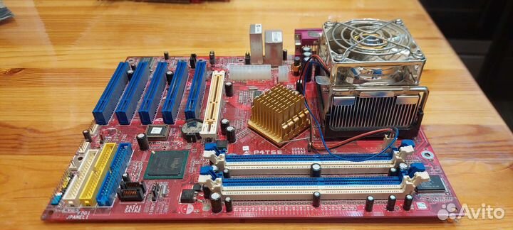 Материнская плата Biostar p4tse ver.7.0 + протс
