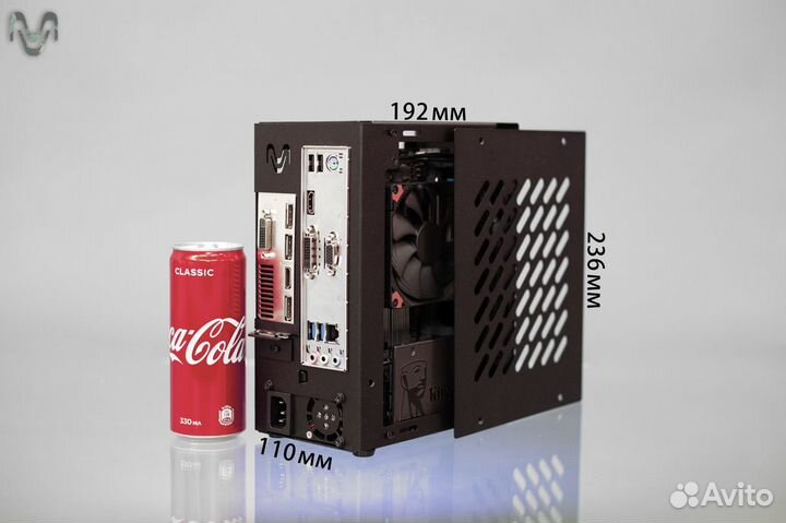 Mini itx корпус для компьютера Velka 3