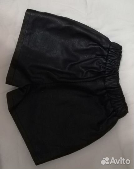 Шорты эко кожа 134-140 для девочки