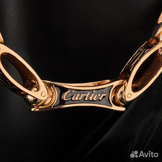 Цепь в стиле Cartier из комбинированного золота с