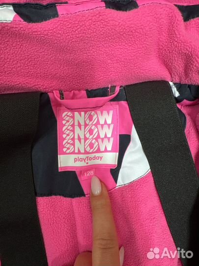 Зимний комбинезон для девочки рост 128