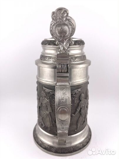 Коллекционная оловянная пивная кружка Giesser