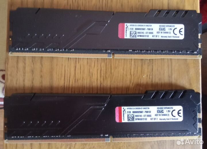 Продаю озу HyperX DDR4 3600