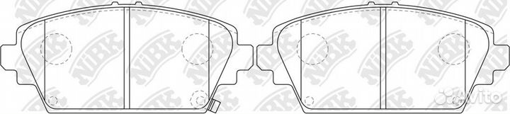 Колодки дисковые nibk PN8106