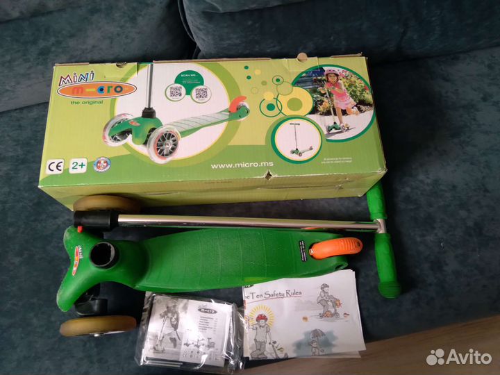 Самокат детский трехколесный бу