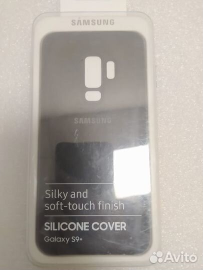 Чехол Samsung Silicone Cover Galaxy S9+ черный