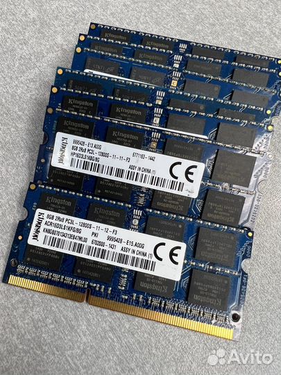 Kingston sodimm 8GB DDR3L 1600Mhz