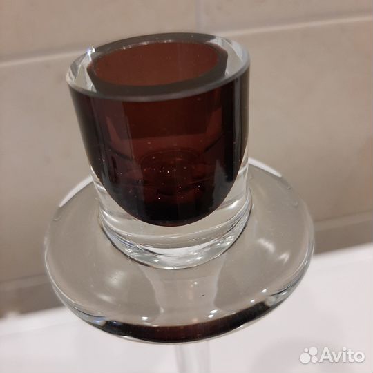 Подсвечники.марганцевое стекло