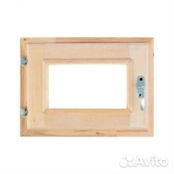 Оконный блок 300х400 липа в баню
