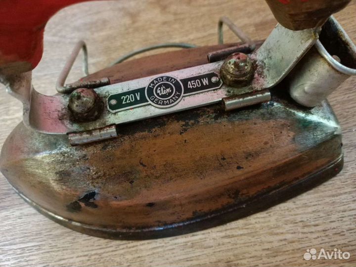 Утюг электрический винтажный немецкий