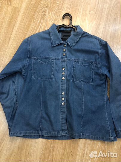 Джинсовая рубашка женская