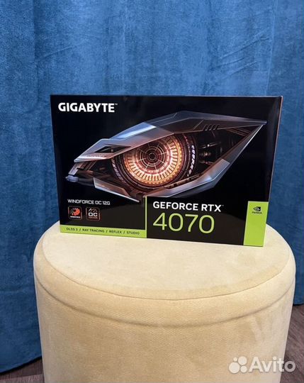 Новая видеокарта Gigabyte GeForce RTX 4070, 12гб