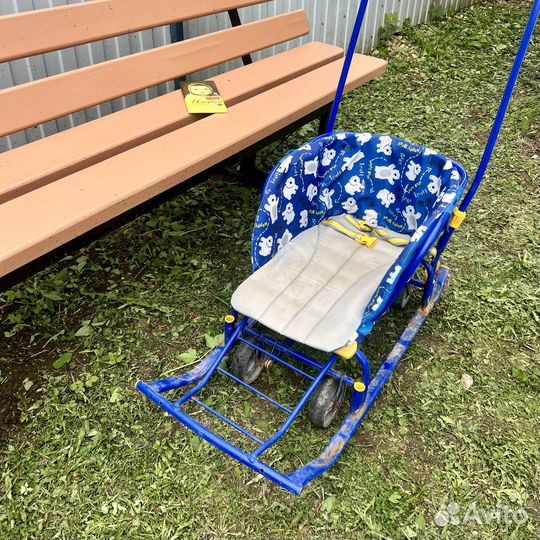 Детские санки коляска