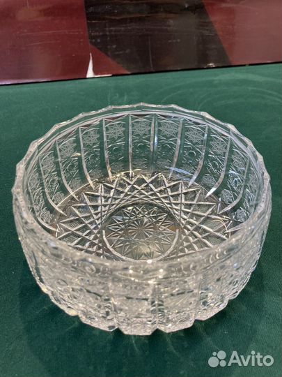 Салатник хрустальный Чехословакия