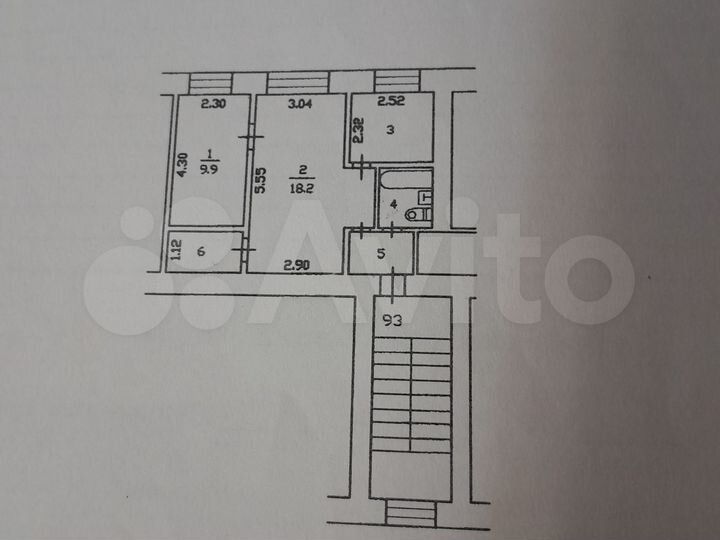 2-к. квартира, 41,8 м², 4/5 эт.