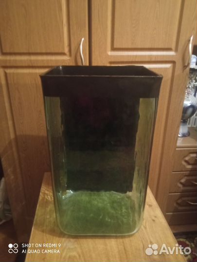 Аквариум 30 л из цельного, толстого стекла 7 мм