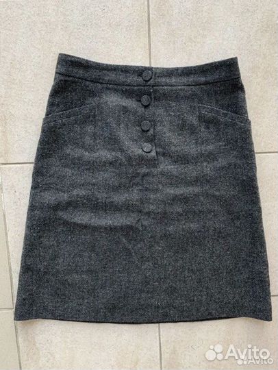 Юбка тёплая H&M р S шерсть