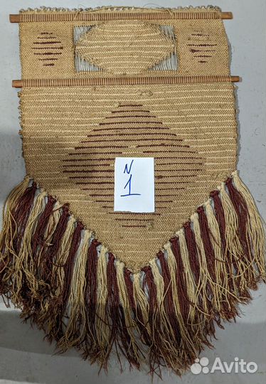 Настенное панно гобелен в стиле бохо, ручная работ