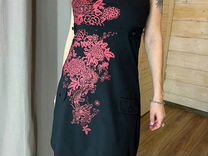 Платье с принтом китайского дракона винтаж