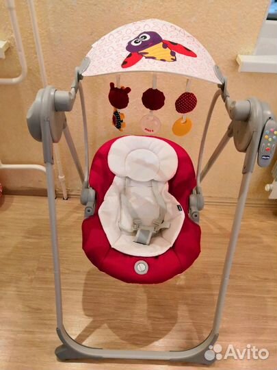 Детская кресло качель chicco