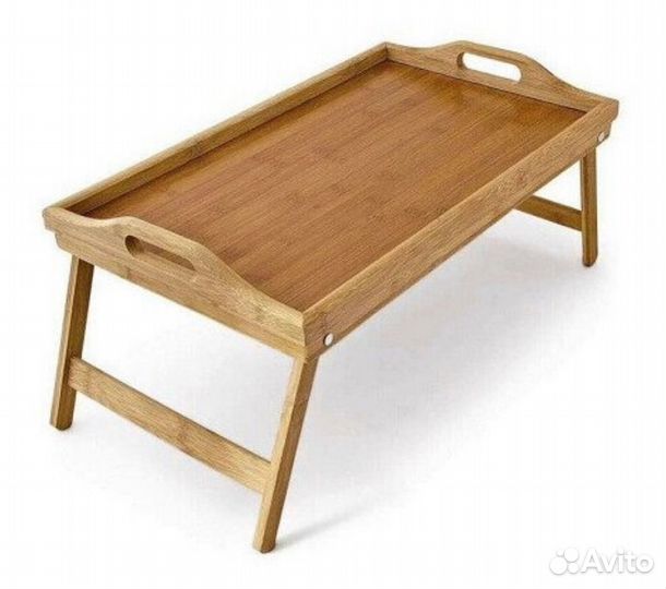 Деревянный столик-поднос
