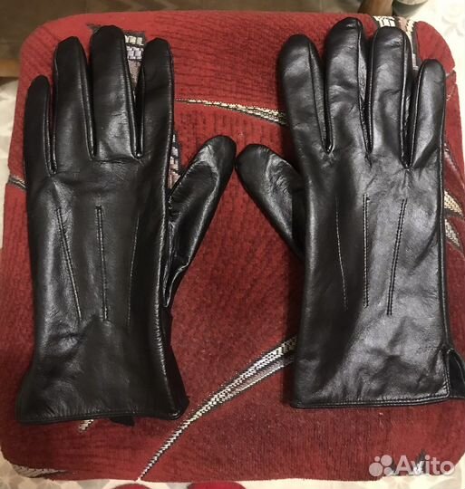 Перчатки мужские кожаные