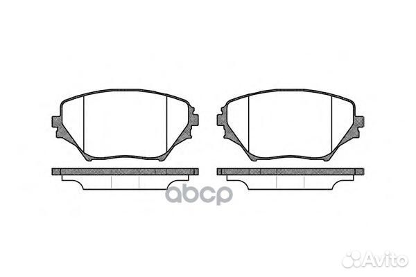 813 00 224555D2202-01 колодки дисковые п Toy