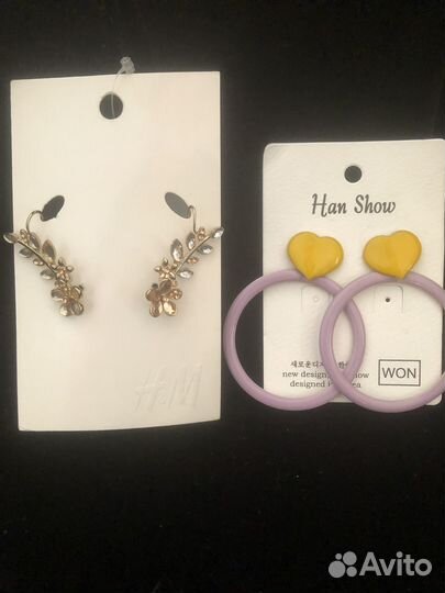 Серьги новые